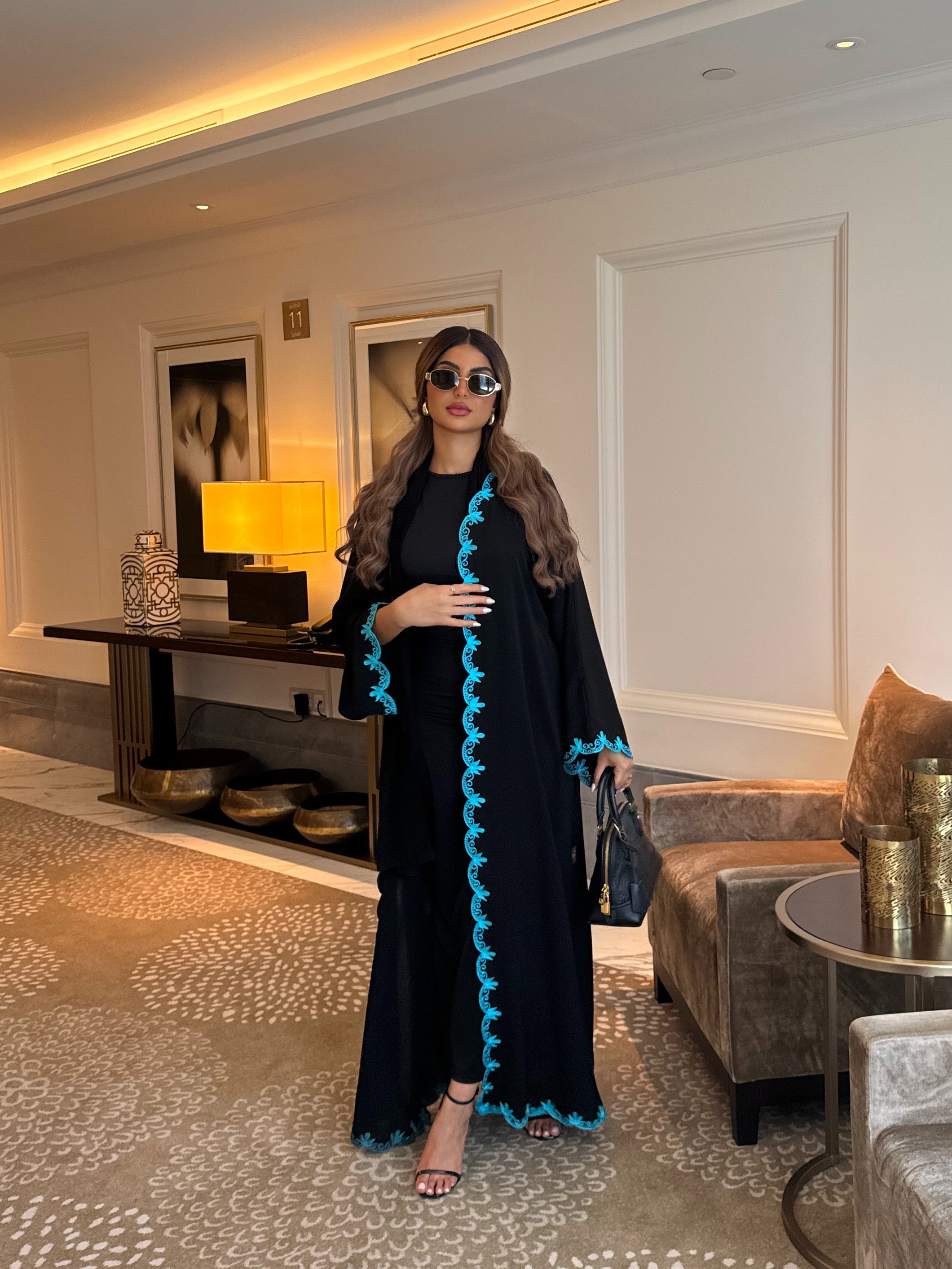 TOUCH OF BLUE ABAYA #463