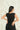 ELEGANT BLACK LINEN  DRESS #263