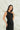 ELEGANT BLACK LINEN  DRESS #263
