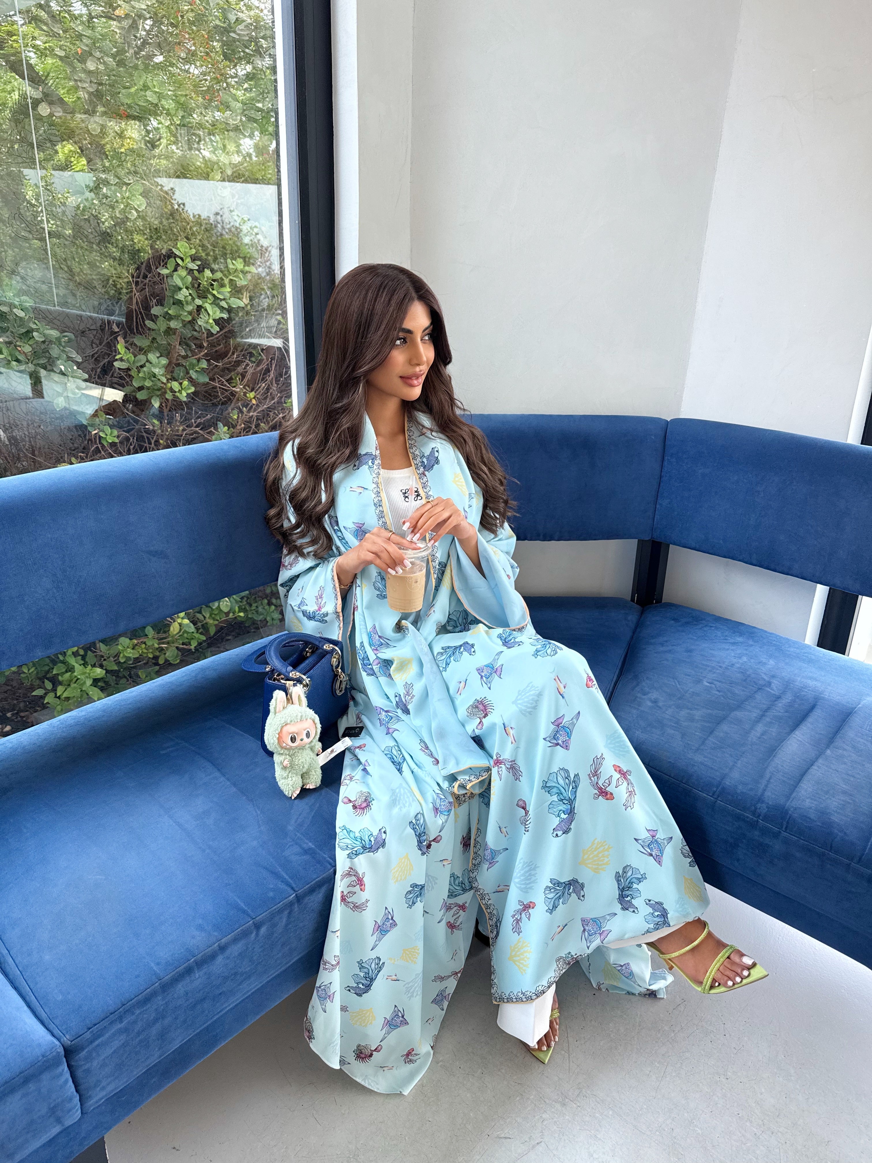 AQUA DREAM ABAYA #641