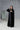 FANCY VELVET BLACK ABAYA #380