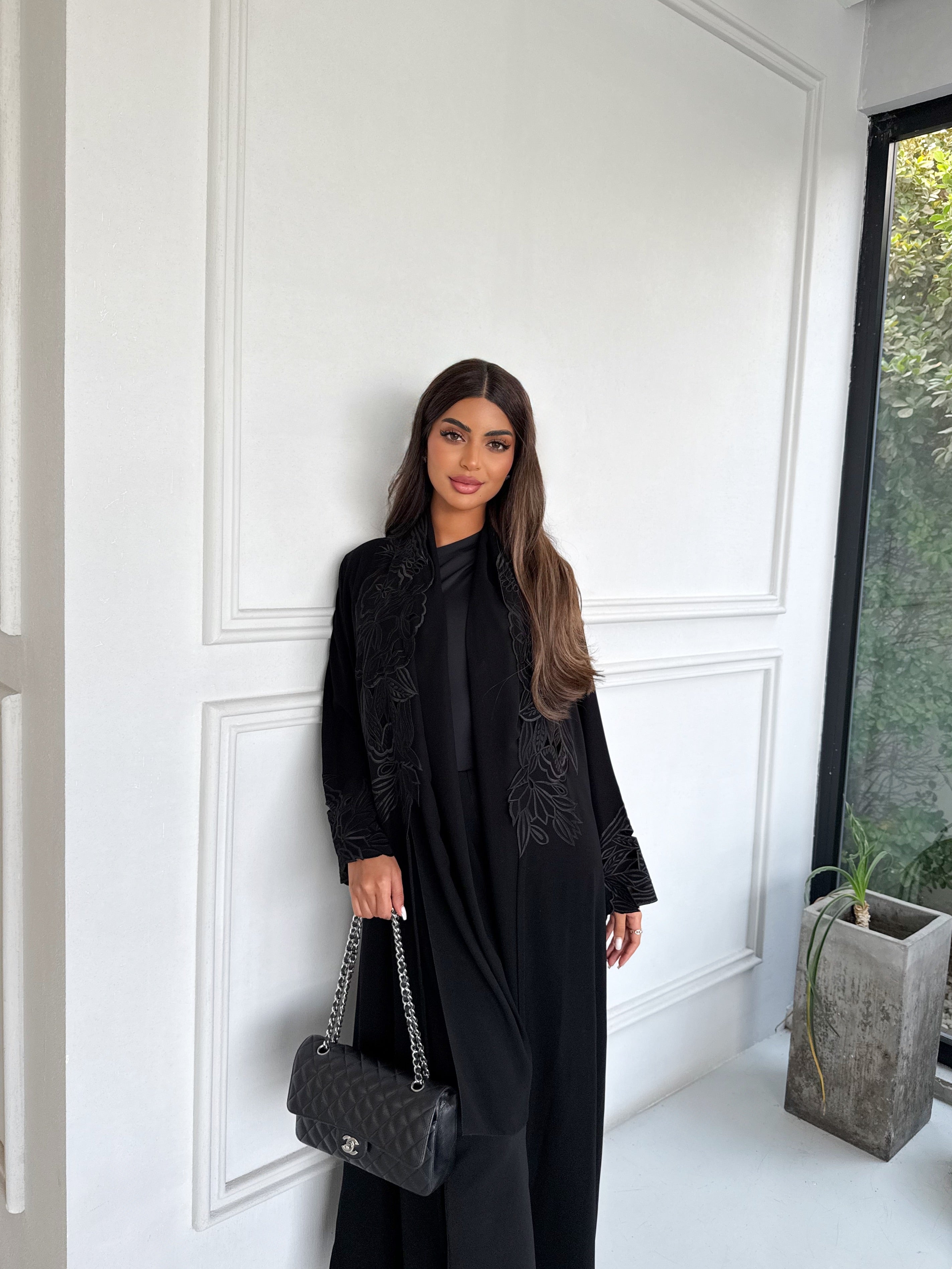 BLACK BOTANICA ABAYA #656