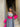 PINK AND GREY RAMADAN KAFTAN #425