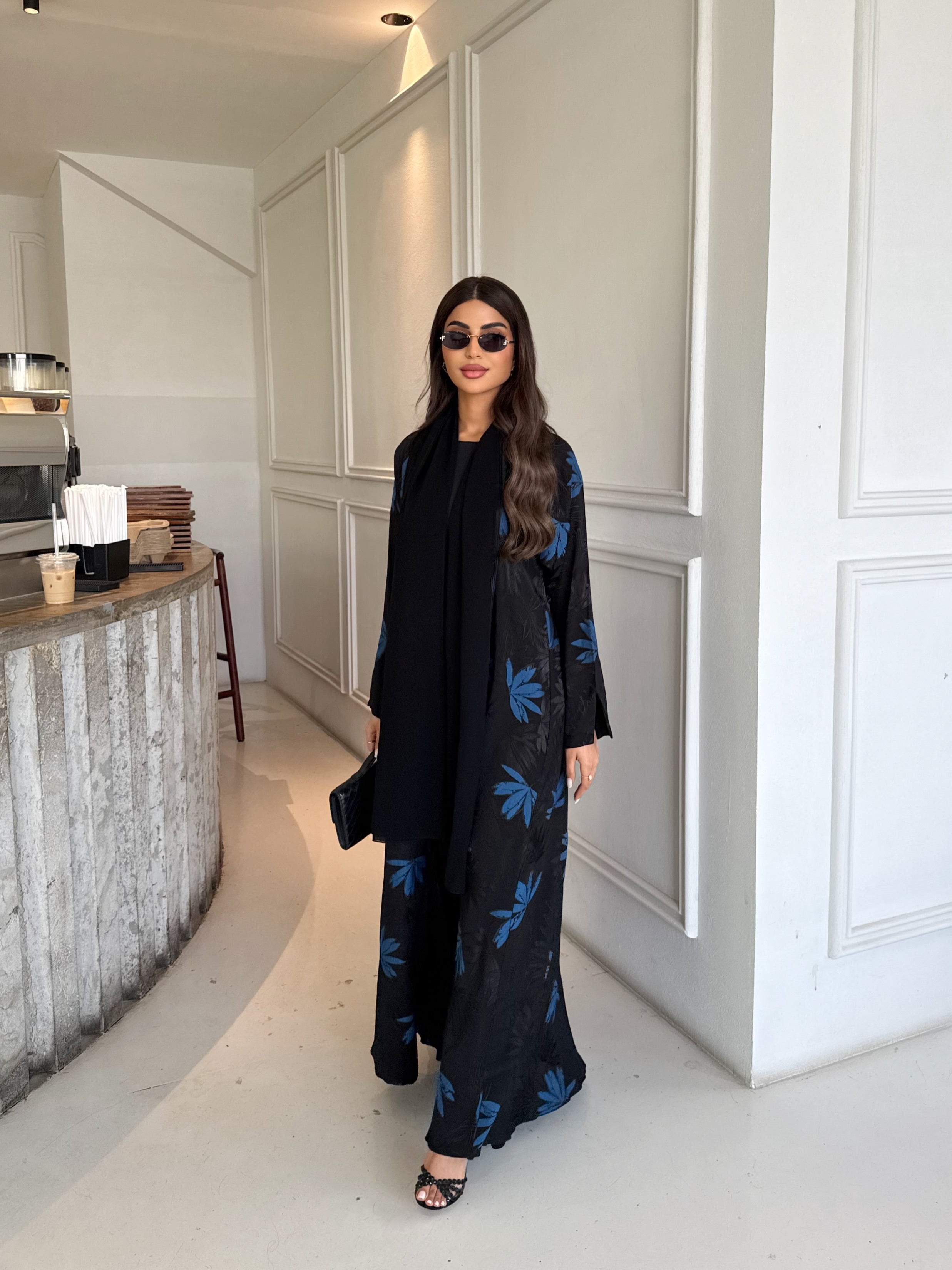 AZURE LEAVES ABAYA #634