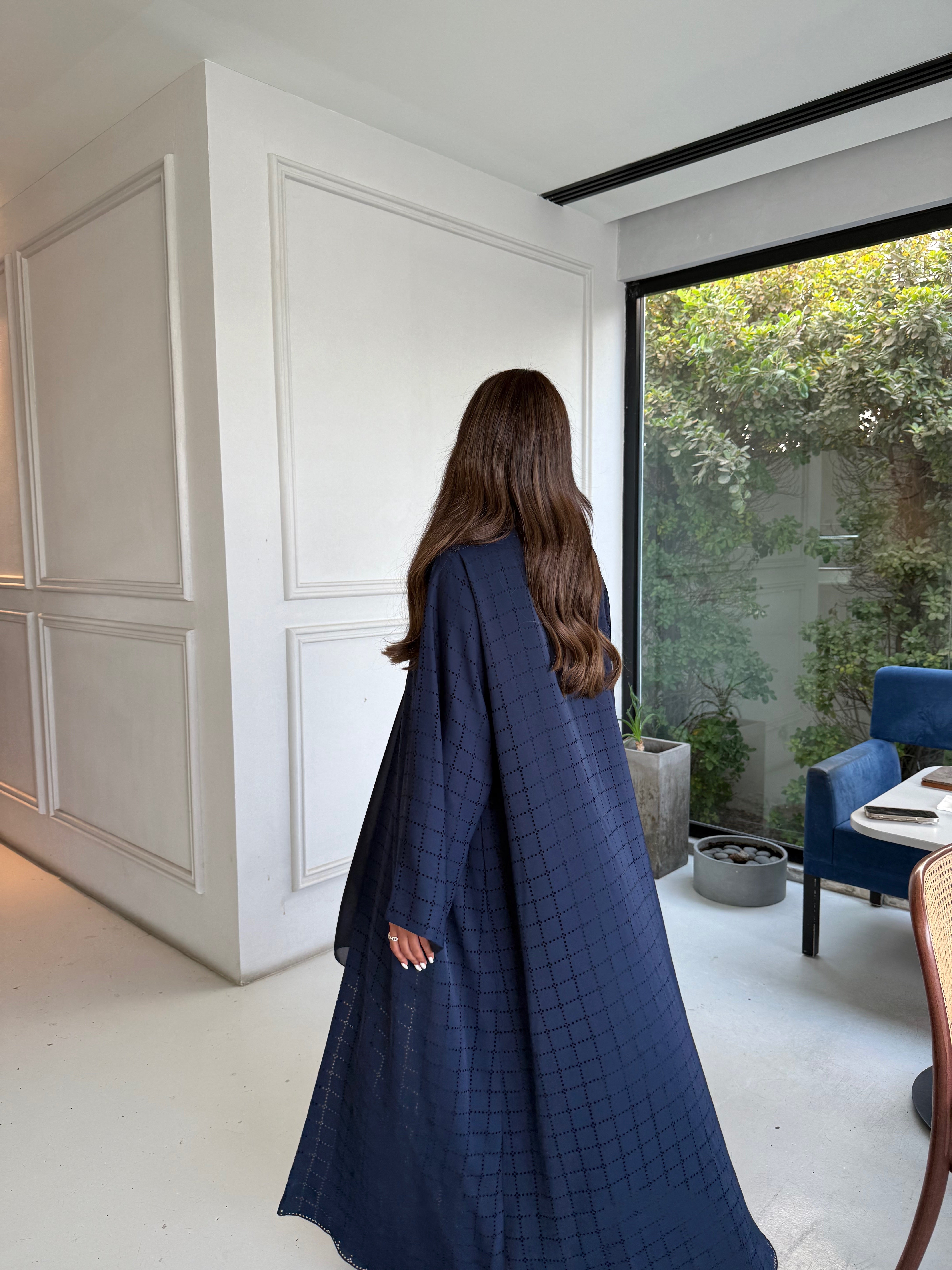 MIDNIGHT SQUARES ABAYA #653
