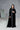 FANCY VELVET BLACK ABAYA #380