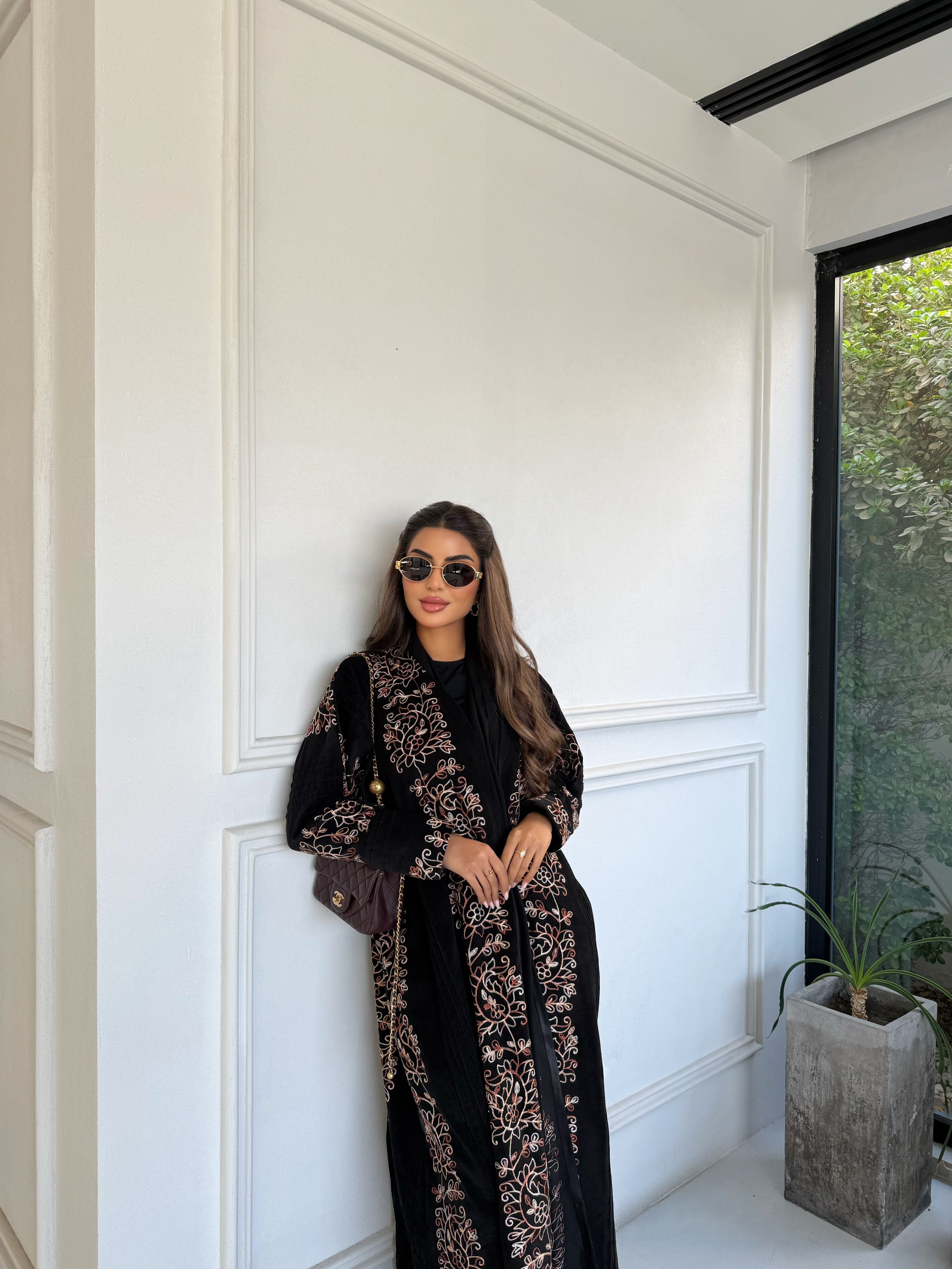 FLORAL EMBER ABAYA #663