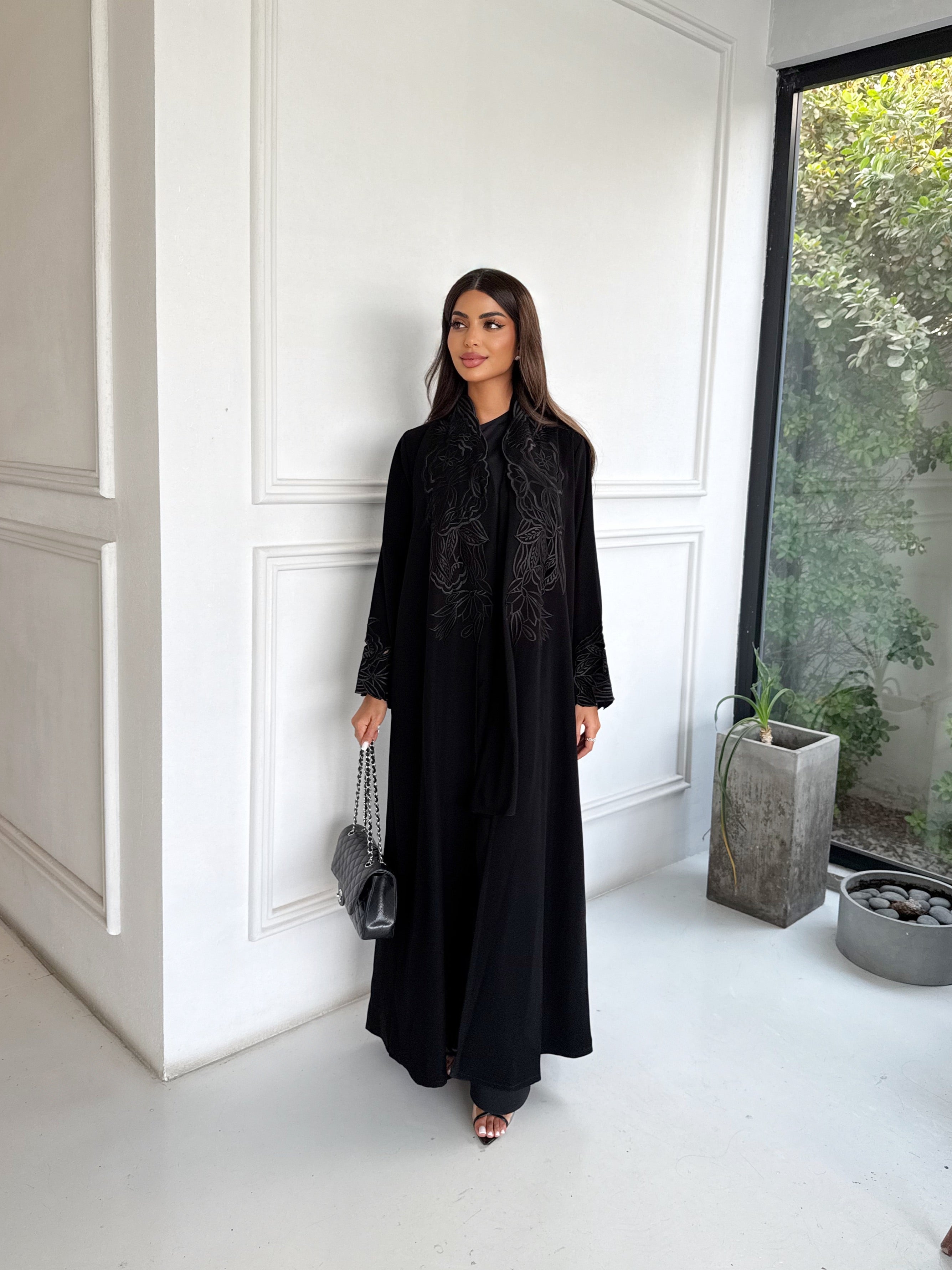 BLACK BOTANICA ABAYA #656