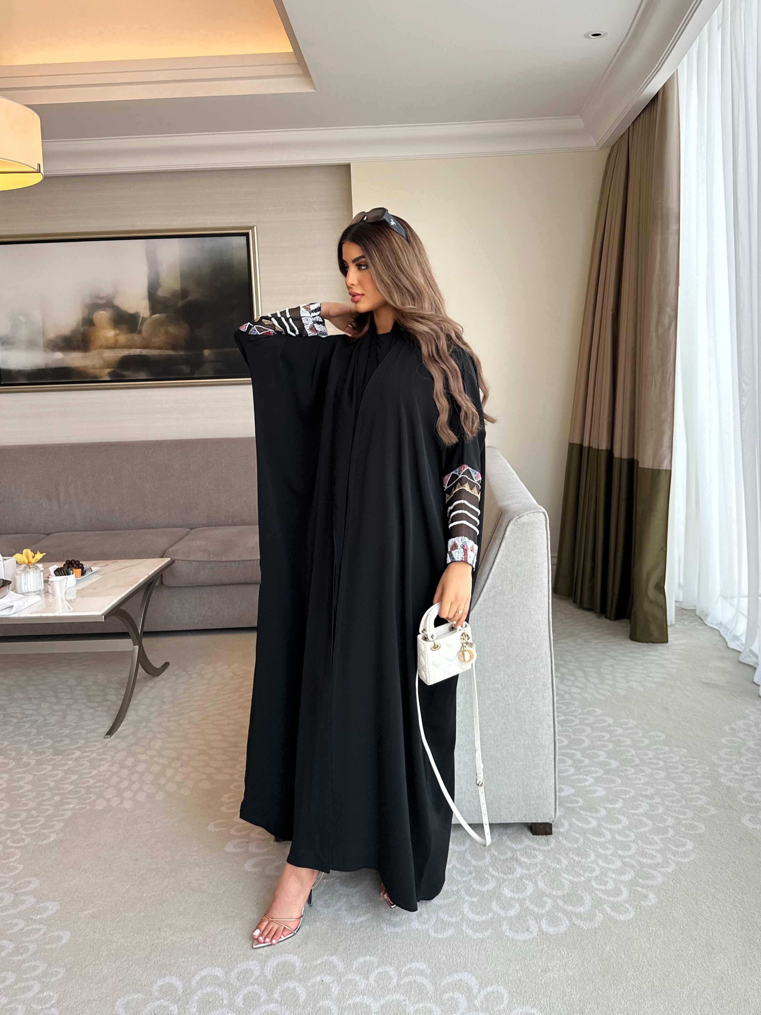 ELEGANT SLEEVES BISHT ABAYA #460