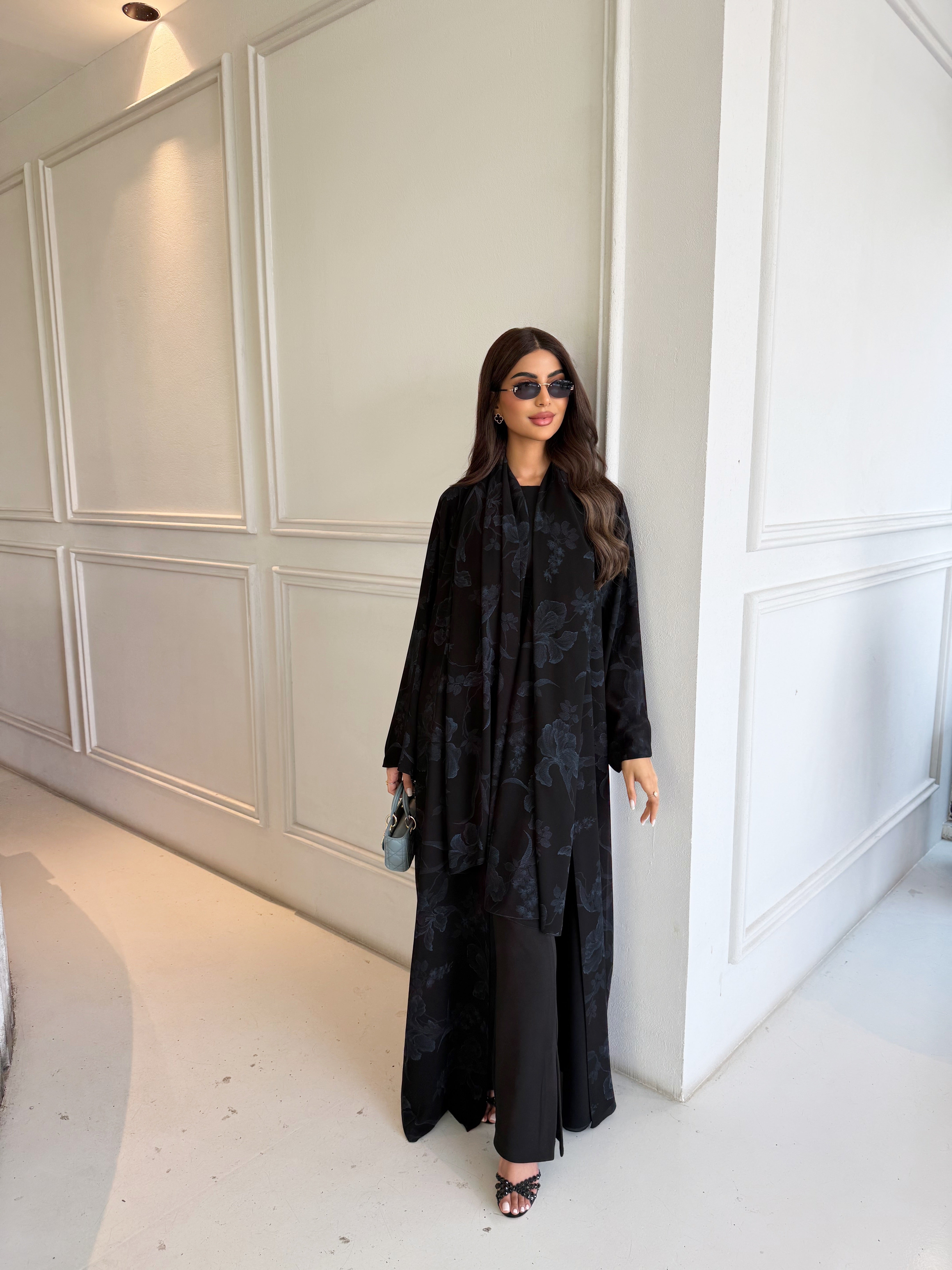 DARK BLOOM ABAYA #640