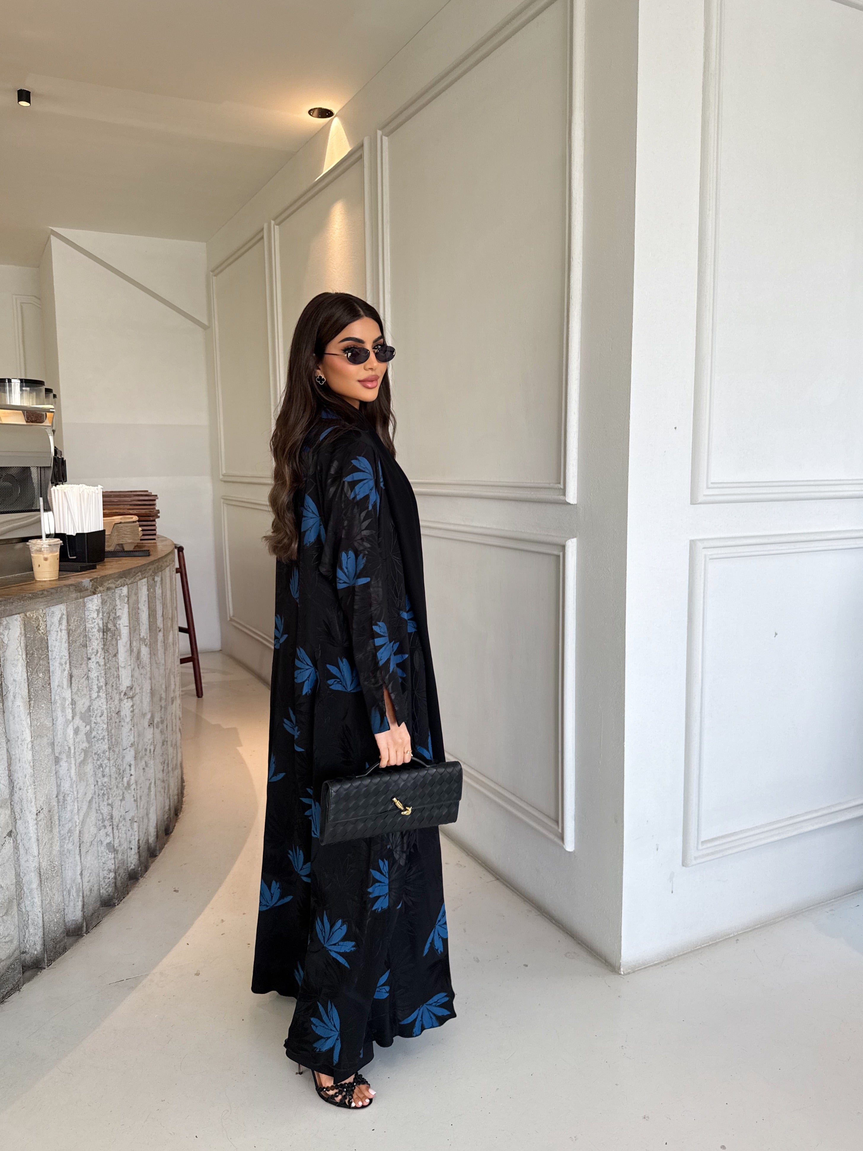 AZURE LEAVES ABAYA #634