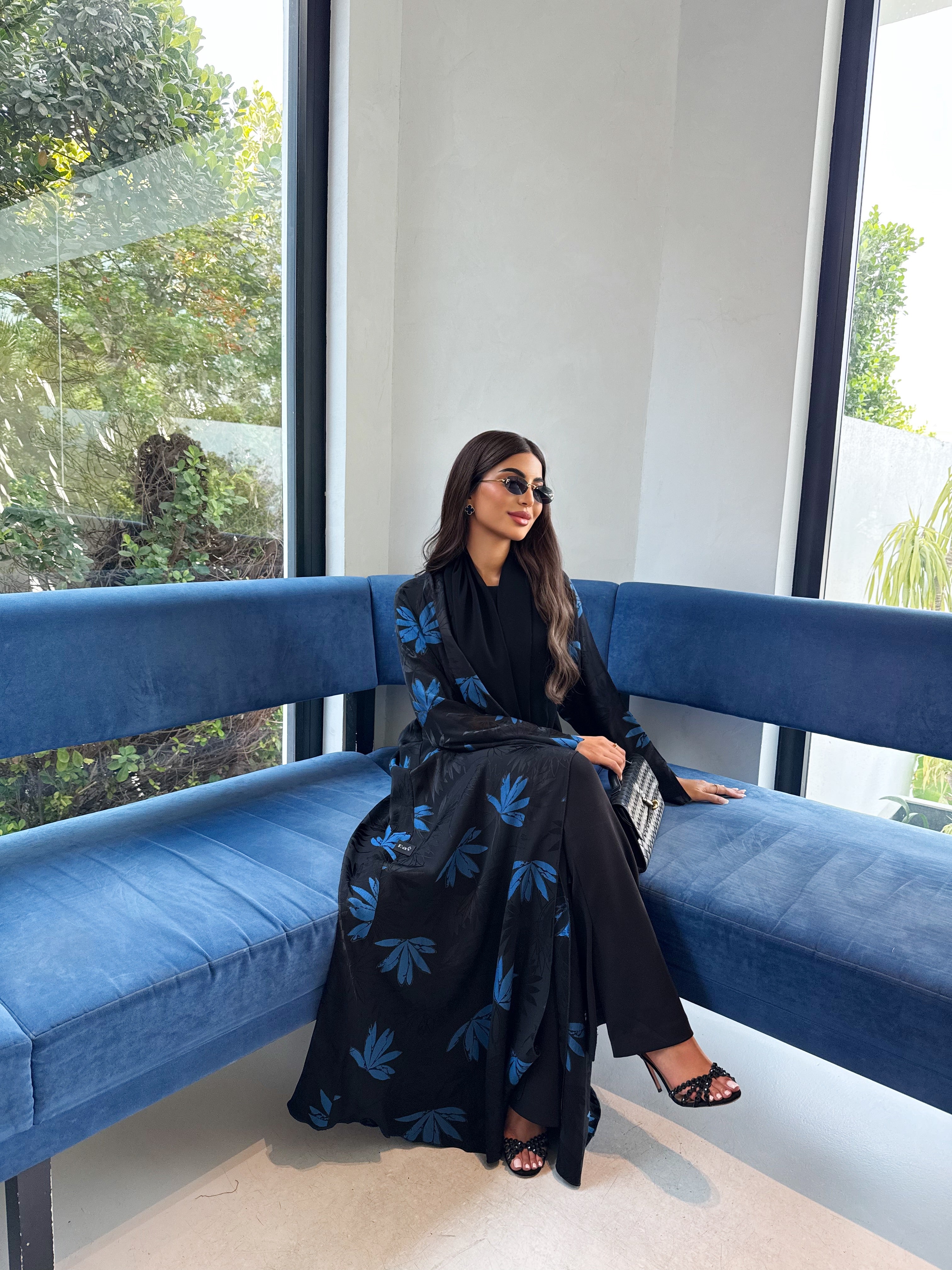 AZURE LEAVES ABAYA #634