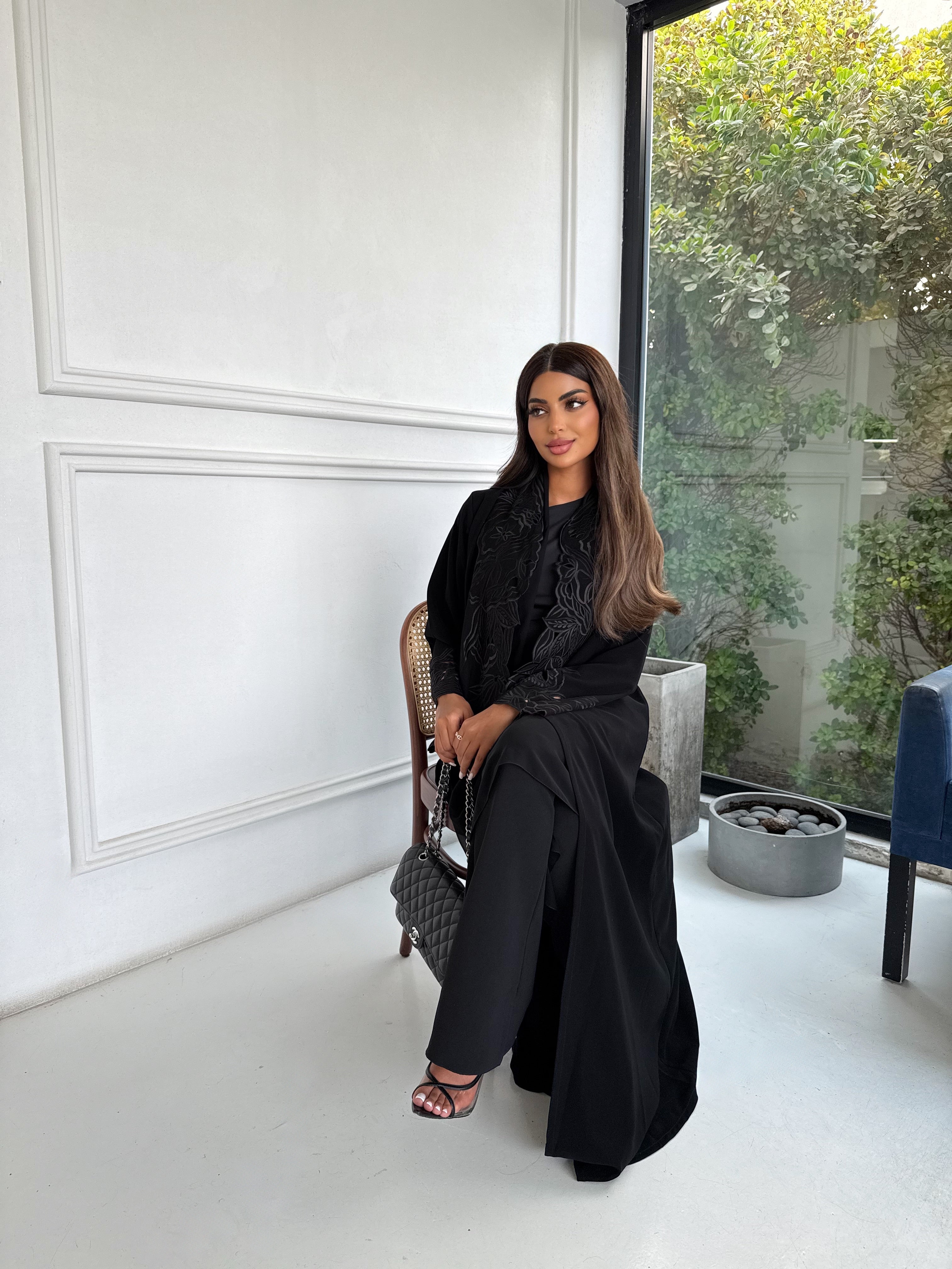 BLACK BOTANICA ABAYA #656
