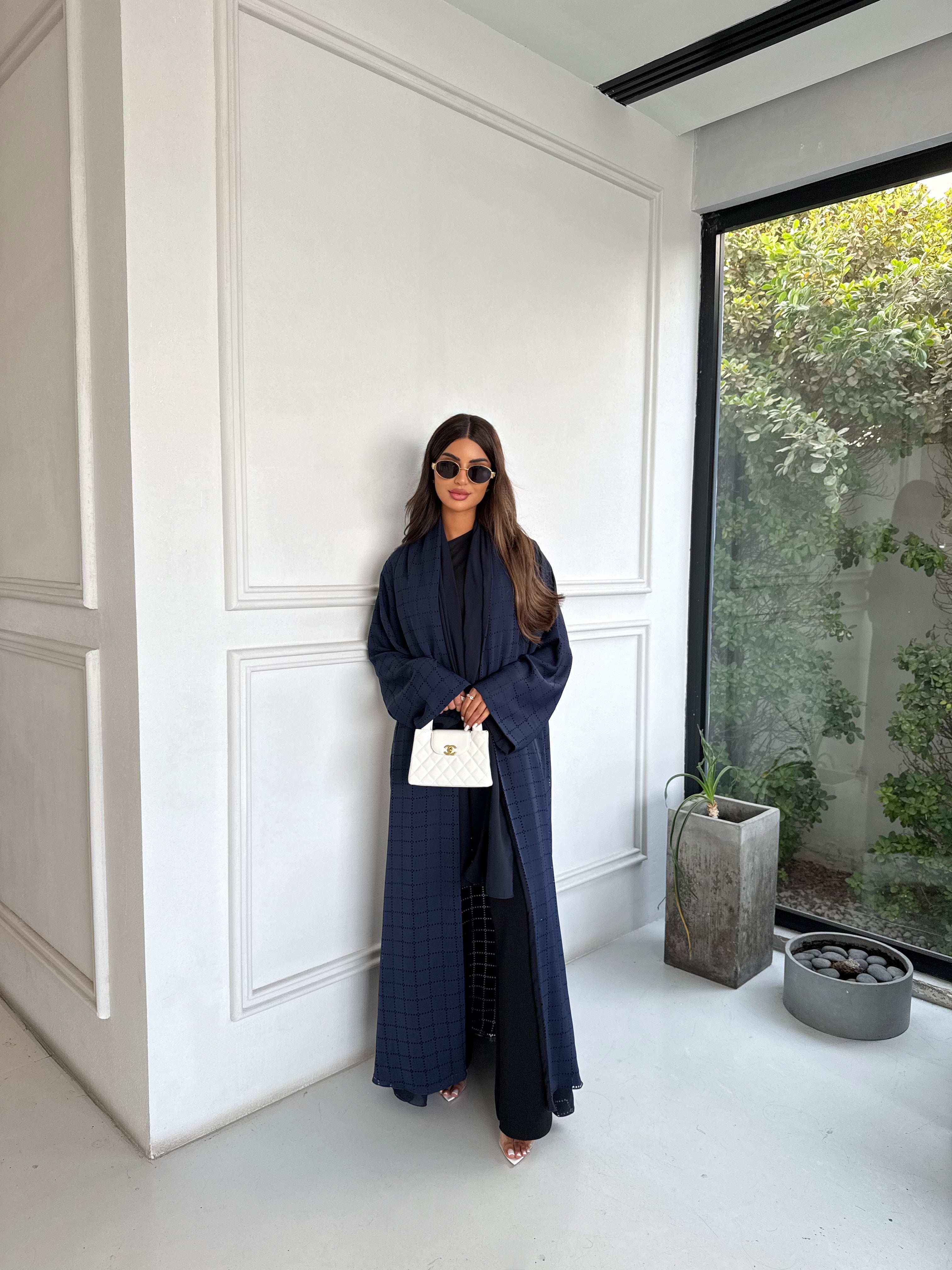 MIDNIGHT SQUARES ABAYA #653