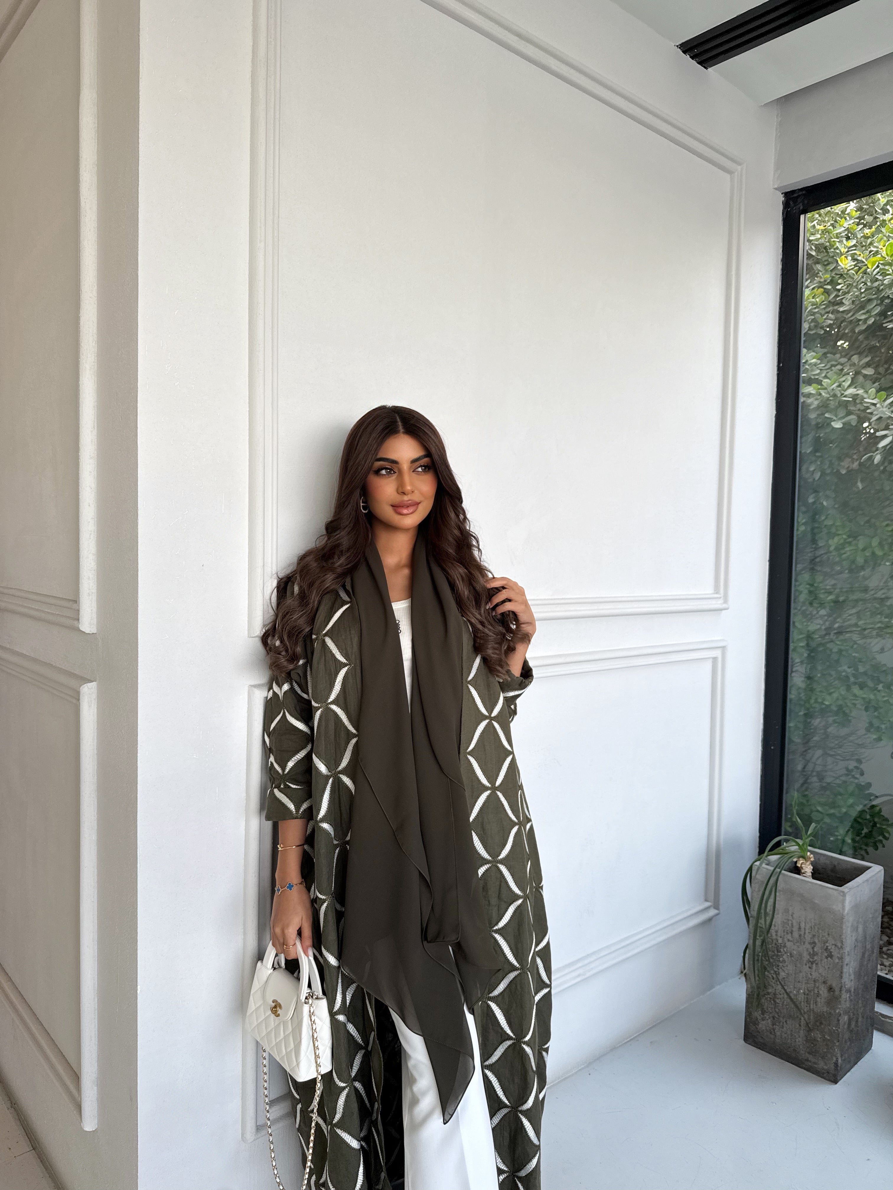 URBAN OLIVE ABAYA #642