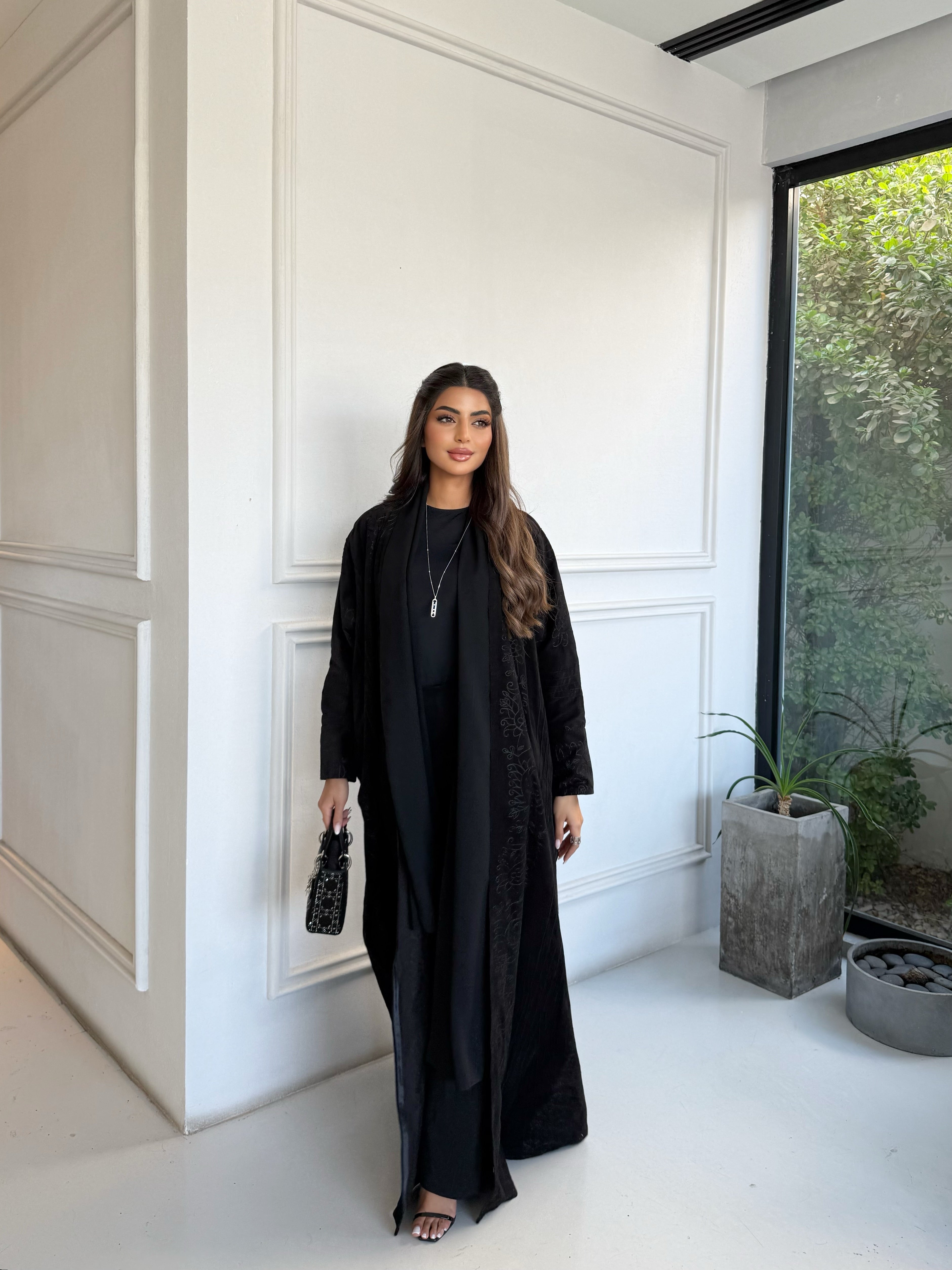 BLACK BOTANICA ABAYA #660