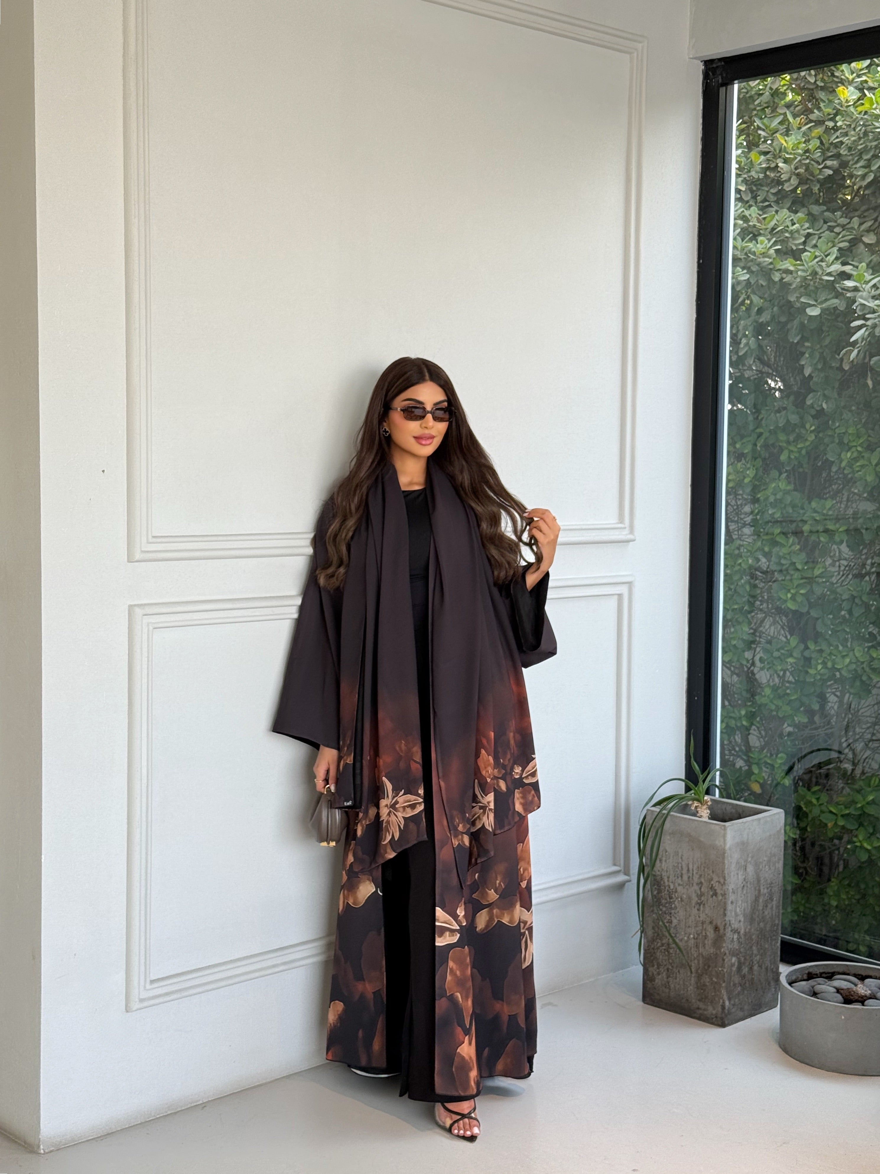 COCOA PETALS ABAYA #636