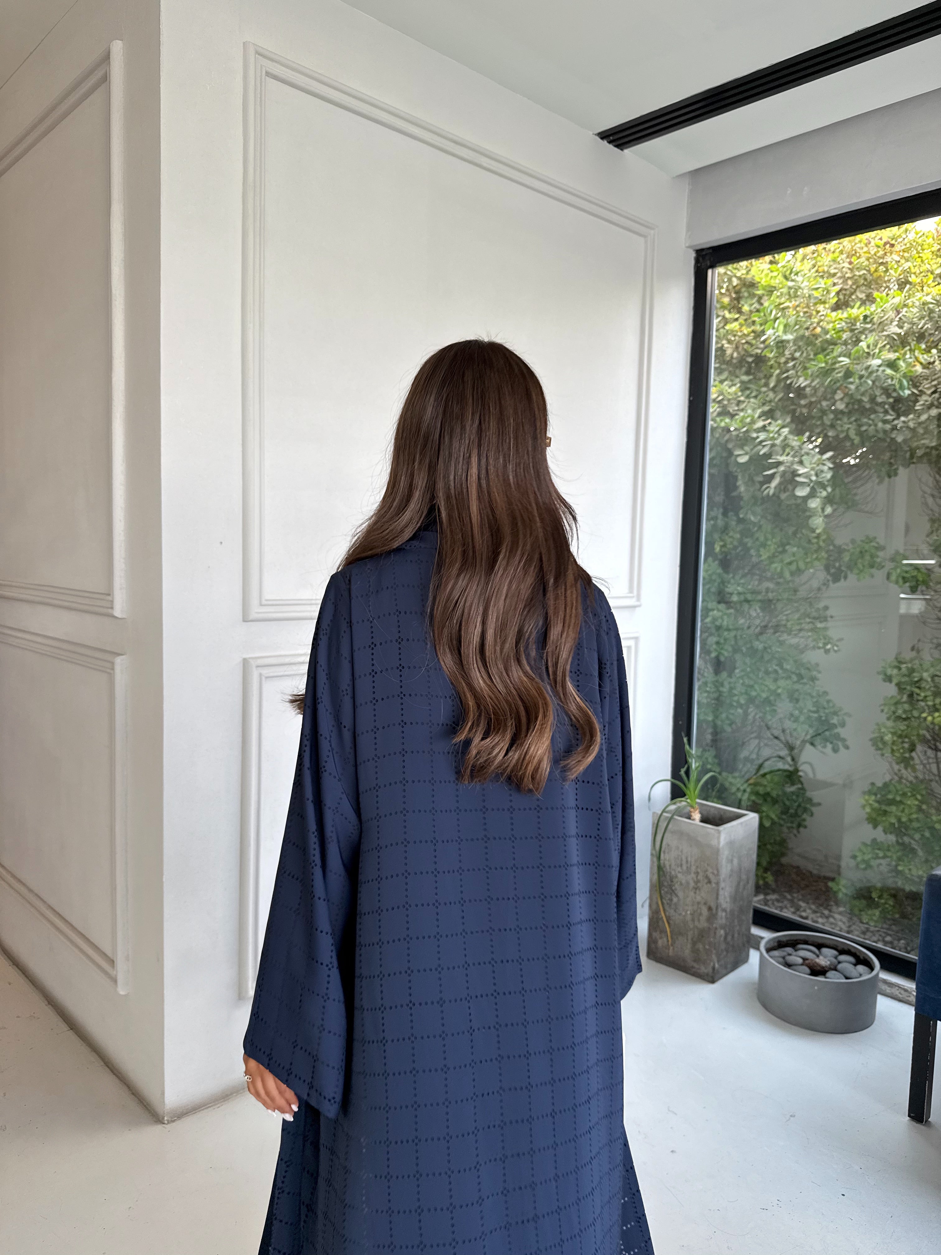 MIDNIGHT SQUARES ABAYA #653