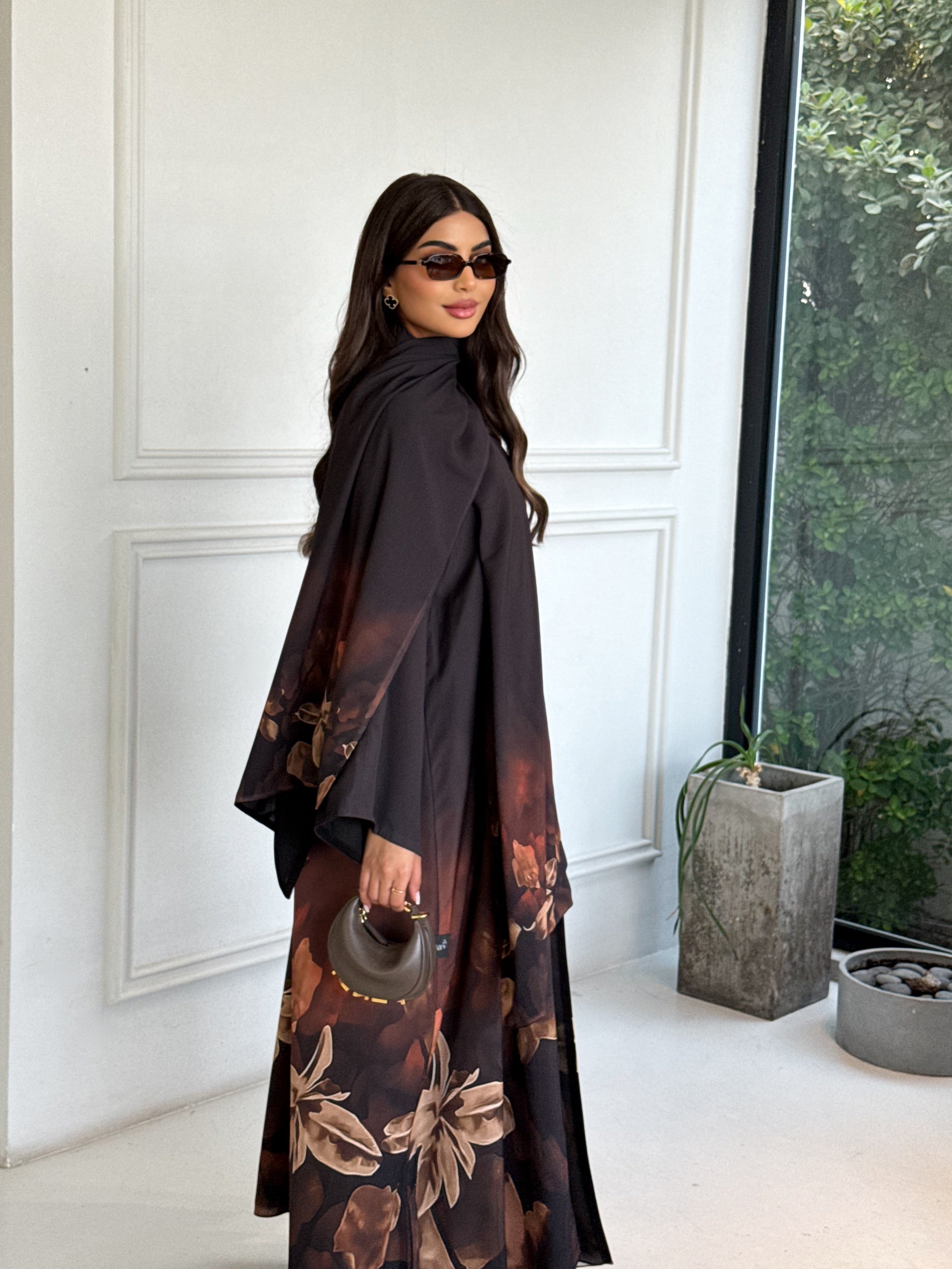 COCOA PETALS ABAYA #636