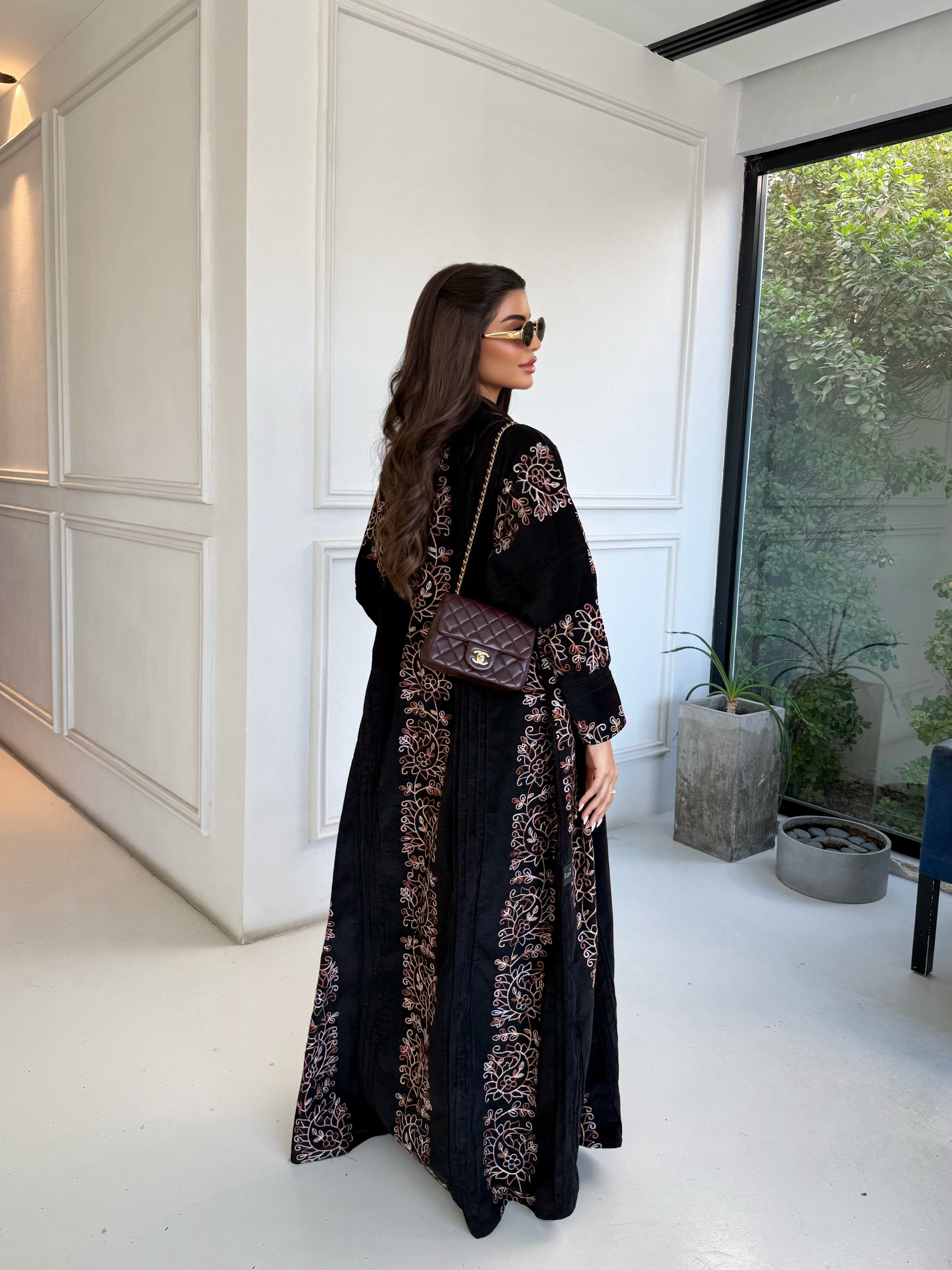 FLORAL EMBER ABAYA #663