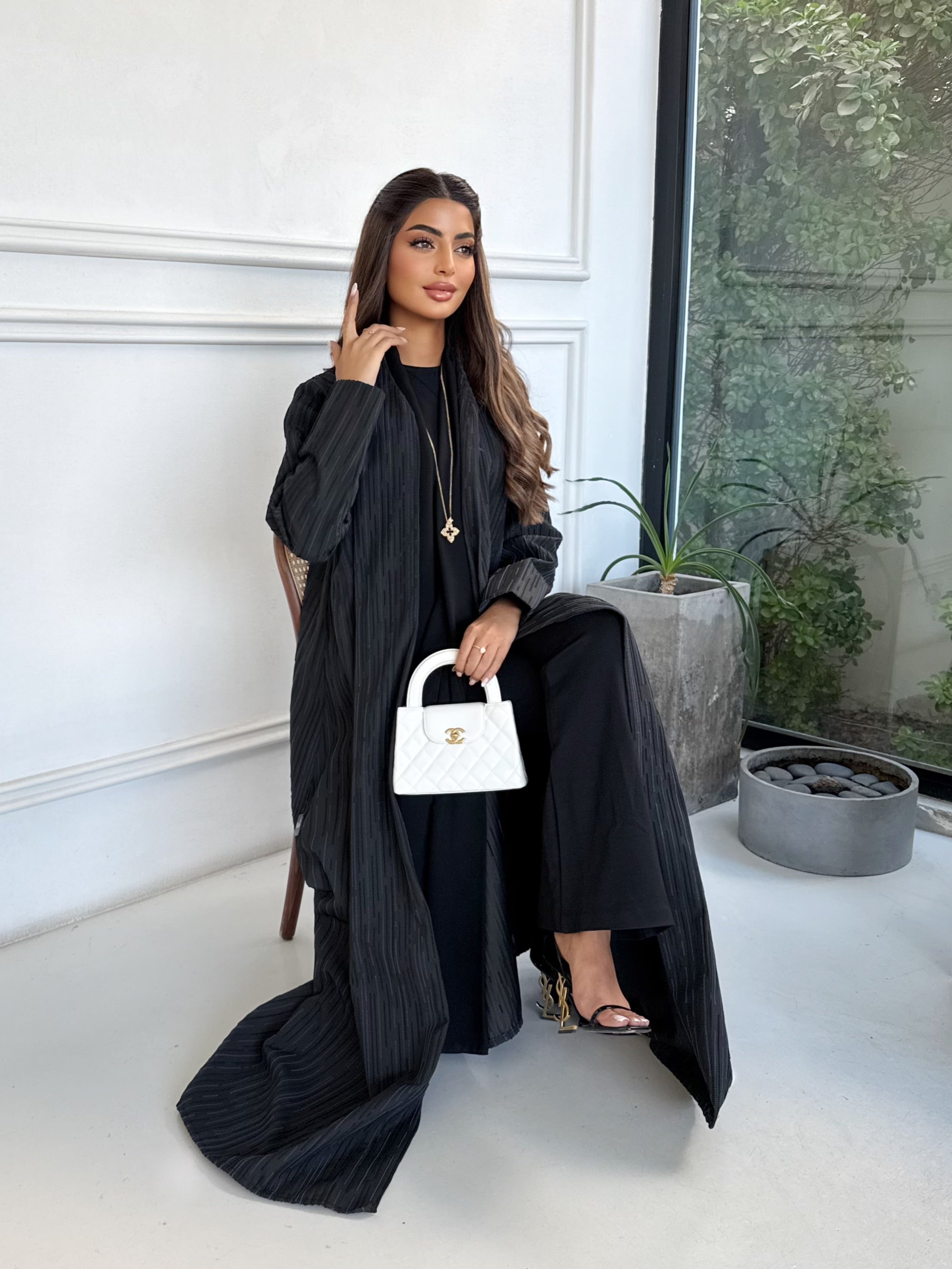MIDNIGHT LINES ABAYA #661