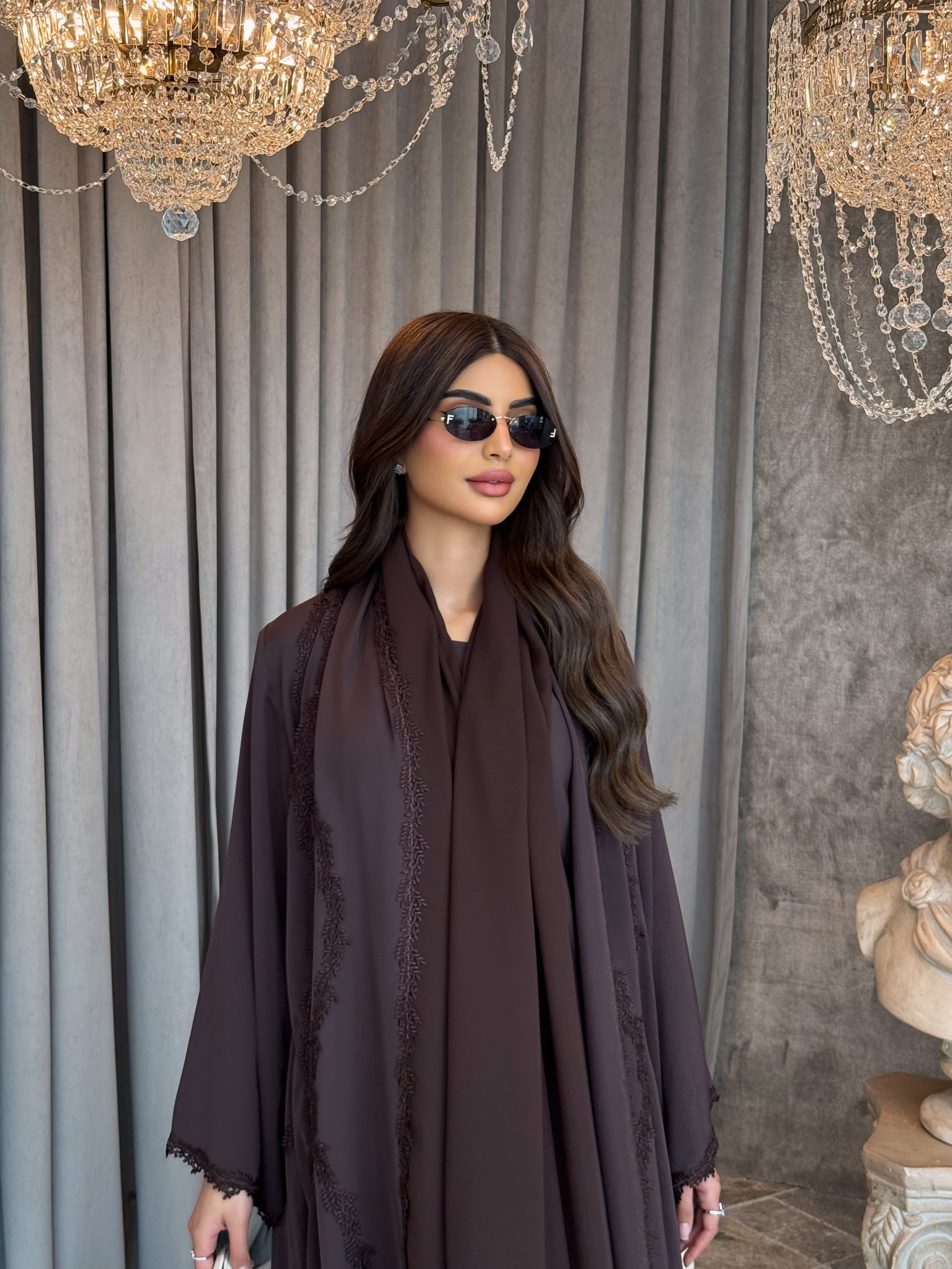 MOCHA SHADOW ABAYA #622
