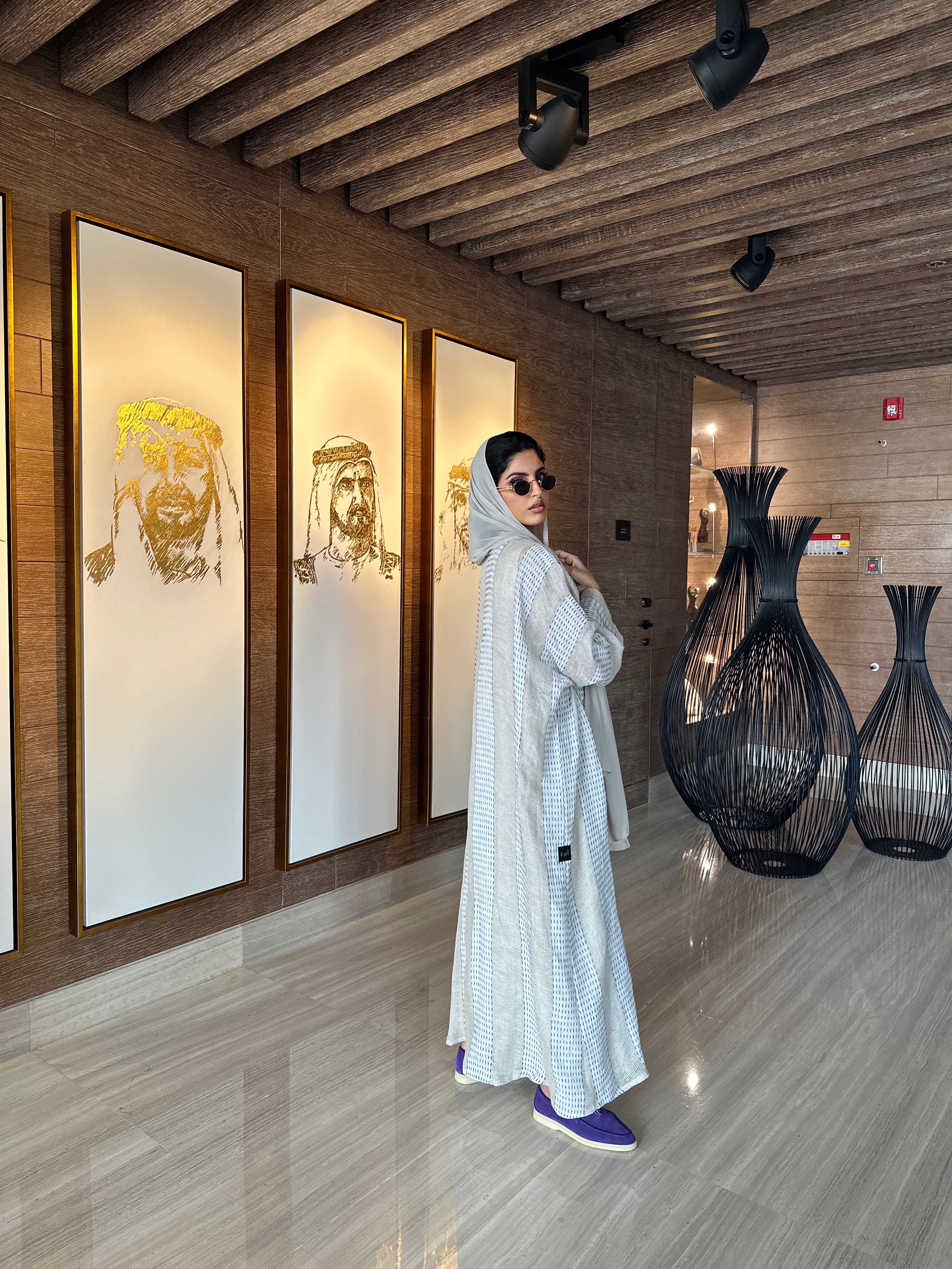 عباية كتان كاجوال #101