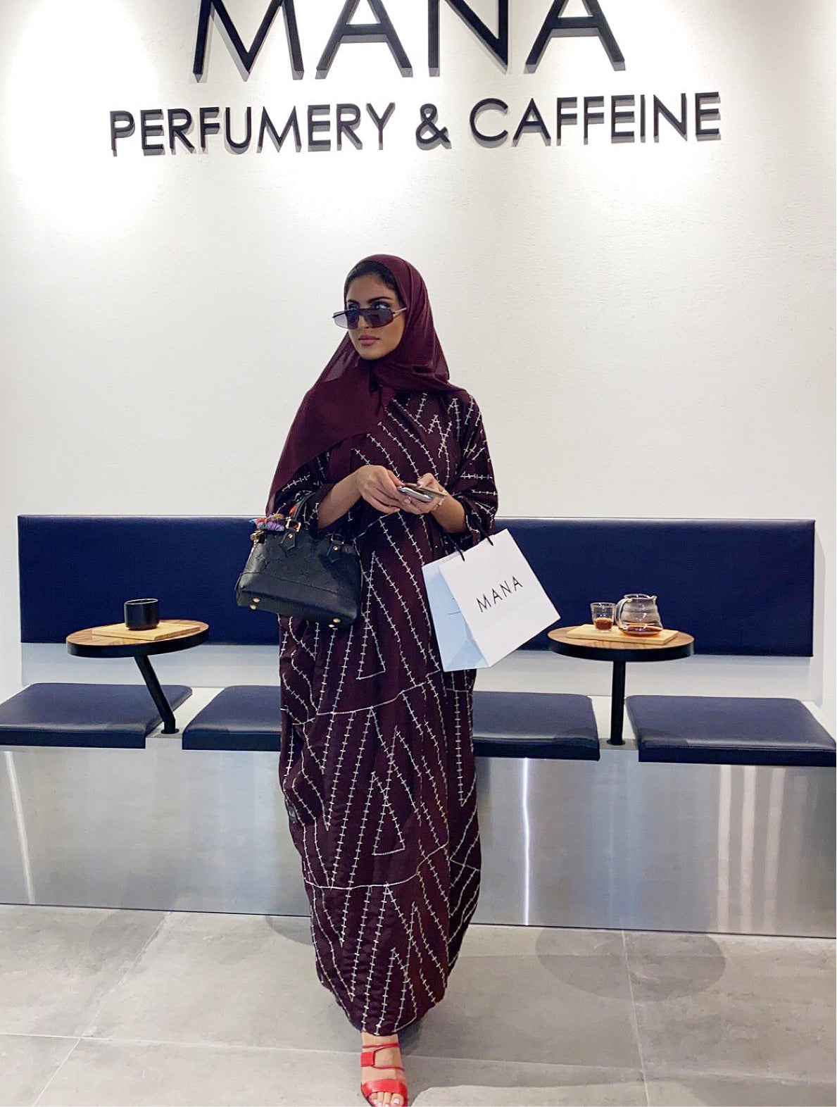 عباية بشت بلون عنابي #37